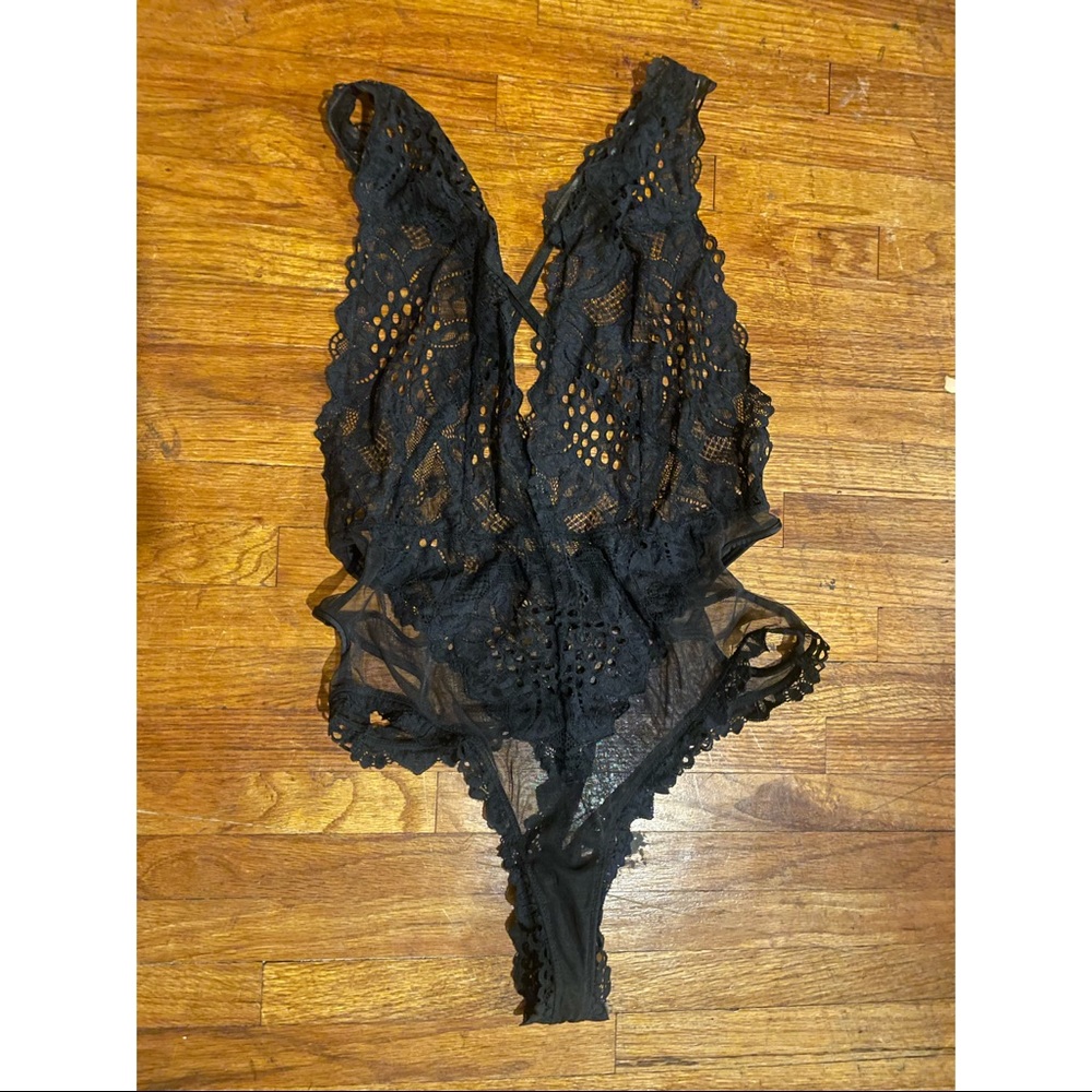Victoria’s Secret Black Lace teddy
